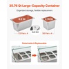 image:imageVEVOR Refrigerated Condiment Prep Station 140 W Countertop Refrigerated Condiment Station with Five 13 Pans amp Four 16 Pans 304 Stainless Body and PC Lid Sandwich Prep Table with Stainless GuardNew Glass 60 in