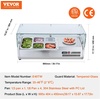 image:imageVEVOR Refrigerated Condiment Prep Station 140 W Countertop Refrigerated Condiment Station with Five 13 Pans amp Four 16 Pans 304 Stainless Body and PC Lid Sandwich Prep Table with Stainless GuardOriginal Glass 40 in