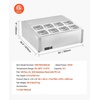 image:imageVEVOR Refrigerated Condiment Prep Station 150 W Countertop Refrigerated Condiment Station with Eight 16 Pans 304 Stainless Body and PC Lid Sandwich Prep Table for Restaurant amp Food StallNew Standard 275 in