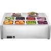 image:imageVEVOR Refrigerated Condiment Prep Station 150 W Countertop Refrigerated Condiment Station with Eight 16 Pans 304 Stainless Body and PC Lid Sandwich Prep Table for Restaurant amp Food StallNew Standard 275 in