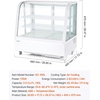 image:imageVEVOR Refrigerated Display Case 42 CuFt105L Countertop Pastry Display Case 2Tier Commercial Cake Refrigerator with LED Lighting TURBO Cooling FrostFree AirCooling for Bakery Dessert Shop35 CuFtNew