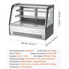 image:imageVEVOR Refrigerated Display Case 42 CuFt105L Countertop Pastry Display Case 2Tier Commercial Cake Refrigerator with LED Lighting TURBO Cooling FrostFree AirCooling for Bakery Dessert Shop5 CuFtNew