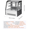 image:imageVEVOR Refrigerated Display Case 42 CuFt105L Countertop Pastry Display Case 2Tier Commercial Cake Refrigerator with LED Lighting TURBO Cooling FrostFree AirCooling for Bakery Dessert Shop42 CuFtNew