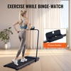 image:imageVEVOR Walking Pad with Handle Bar Under Desk Treadmill for Home Office 25HP Walking Jogging Running Machine Speed 6276MPH Folding Treadmill with Remote Control and LED DisplayOrange