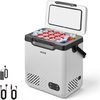 image:imageVEVOR 12 Volt Refrigerator 19 QT 18L Car Fridge Portable Electric Freezer Compressor with Handle 12V24V DC 100240V AC 4 to 68 20 to 20 for Truck Van RV SUV Boat Travel Camping1268QT