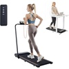 image:imageVEVOR Walking Pad with Handle Bar Under Desk Treadmill for Home Office 25HP Walking Jogging Running Machine Speed 6276MPH Folding Treadmill with Remote Control and LED DisplayOrange