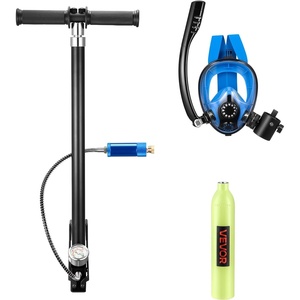 image:imageVEVOR 05L Mini Scuba Tank with SubMask Portable Diving Tank for Underwater Breathing Reusable Lung Diving Cylinder up to 10 Minutes Dive Time Emergency Rescue Pony Bottle with Pump for Snorkeling