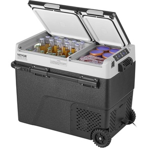 image:imageVEVOR 12 Volt Refrigerator 19 QT 18L Car Fridge Portable Electric Freezer Compressor with Handle 12V24V DC 100240V AC 4 to 68 20 to 20 for Truck Van RV SUV Boat Travel Camping615QT
