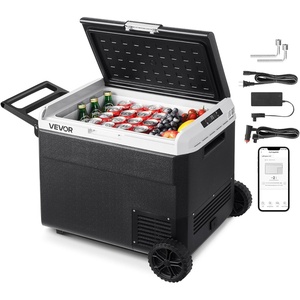 image:imageVEVOR 12 Volt Refrigerator 48 Quart 45L Fast Cooling Car Fridge Portable Freezer with App Control 468 1224v DC amp 110240v AC for Travel Truck Camping and Home Use Black634QT