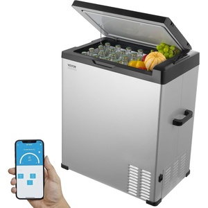 image:imageVEVOR Car Refrigerator 12 Volt Car Refrigerator Fridge 9 L Single Zone Portable Freezer Cooler 468 Adjustable Range 1224V DC and 100240V AC Compressor for Outdoor Camping RV74QT