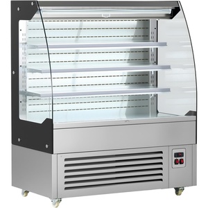 image:imageVEVOR Open Air Merchandiser 31 cu ft Shelving Commercial Refrigerator Grab and Go Fan Cooling Display Cooler with LED Lighting Night Curtain Horizontal for Restaurants Stores Office75 cuft