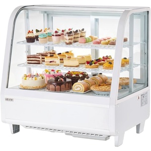 image:imageVEVOR Refrigerated Display Case 42 CuFt105L Countertop Pastry Display Case 2Tier Commercial Cake Refrigerator with LED Lighting TURBO Cooling FrostFree AirCooling for Bakery Dessert Shop35 CuFtNew