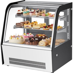 image:imageVEVOR Refrigerated Display Case 42 CuFt105L Countertop Pastry Display Case 2Tier Commercial Cake Refrigerator with LED Lighting TURBO Cooling FrostFree AirCooling for Bakery Dessert Shop42 CuFtNew