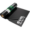 image:imageVEVOR 10 Mil Plastic Sheeting Heavy Duty 20 x 100 Thick Plastic Sheeting Roll Plastic Drop Cloth Painters Tarp Polyethylene Covering for Crawl Space Vapor Barrier MultiPurpose BlackBlack