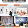 image:imageVEVOR 115 x 96 ft Heavy Duty Backdrop Stand Height Adjustable Photography Backdrop Stand Background Support System with 6 Clamps and A Carry Bag for Party Wedding Display Photo10 x 12 Ft