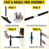 image:imageVEVOR 115 x 96 ft Heavy Duty Backdrop Stand Height Adjustable Photography Backdrop Stand Background Support System with 6 Clamps and A Carry Bag for Party Wedding Display Photo8 x 8 Ft