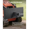 image:imageVEVOR 14 in Skid Steer Mount Plate with 2 Receiver Hitch Universal Quick Attach Mount Plate 1500lbs Capacity Heavy Duty Steel Loader Plates Compatible with Toro Dingo Skid Steers amp Tractors