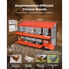 image:imageVEVOR 2 Tiers Chicken Nesting Boxes 10 Compartments Metal Egg Laying Boxes with Protective Collection Lids Roll Out Nesting Box Easy to Assemble Ideal for Hens Ducks Chickens and Other Poultry519L x 206W x 311H
