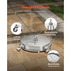 image:imageVEVOR 24 Inch Pressure Washer Surface Cleaner 4000 PSI Stainless Steel Attachment with 4 Wheels 2 Nozzles 38 Inch Quick Connect and Dual Handle for Concrete Patio Sidewalk  Attachment for Concrete Patio Sidewalk 4 Wheels 2 Nozzles 38 Quick Connect amp Dual Handle with Hose Connectors SilverStainless Steel