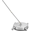 image:imageVEVOR 24 Inch Pressure Washer Surface Cleaner 4000 PSI Stainless Steel Attachment with 4 Wheels 2 Nozzles 38 Inch Quick Connect and Dual Handle for Concrete Patio Sidewalk  Attachment for Concrete Patio Sidewalk 4 Wheels 2 Nozzles 38 Quick Connect amp Dual Handle with Hose Connectors SilverStainless Steel