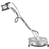 image:imageVEVOR 24 Inch Pressure Washer Surface Cleaner 4000 PSI Stainless Steel Attachment with 4 Wheels 2 Nozzles 38 Inch Quick Connect and Dual Handle for Concrete Patio Sidewalk  Attachment for Concrete Patio Sidewalk 4 Wheels 2 Nozzles 38 Quick Connect amp Dual Handle with Hose Connectors SilverStainless Steel