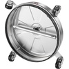 image:imageVEVOR 24 Inch Pressure Washer Surface Cleaner 4000 PSI Stainless Steel Attachment with 4 Wheels 2 Nozzles 38 Inch Quick Connect and Dual Handle for Concrete Patio Sidewalk  Attachment for Concrete Patio Sidewalk 4 Wheels 2 Nozzles 38 Quick Connect amp Dual Handle with Hose Connectors SilverStainless Steel