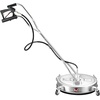 image:imageVEVOR 24 Inch Pressure Washer Surface Cleaner 4000 PSI Stainless Steel Attachment with 4 Wheels 2 Nozzles 38 Inch Quick Connect and Dual Handle for Concrete Patio Sidewalk  Attachment for Concrete Patio Sidewalk 4 Wheels 2 Nozzles 38 Quick Connect amp Dual Handle with Hose Connectors SilverStainless Steel