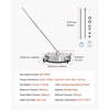 image:imageVEVOR 24 Inch Pressure Washer Surface Cleaner 4000 PSI Stainless Steel Attachment with 4 Wheels 2 Nozzles 38 Inch Quick Connect and Dual Handle for Concrete Patio Sidewalk  Attachment for Concrete Patio Sidewalk 4 Wheels 2 Nozzles 38 Quick Connect amp Dual Handle with Hose Connectors SilverStainless Steel
