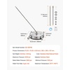 image:imageVEVOR 24 Inch Pressure Washer Surface Cleaner 4000 PSI Stainless Steel Attachment with 4 Wheels 2 Nozzles 38 Inch Quick Connect and Dual Handle for Concrete Patio Sidewalk  Attachment for Concrete Patio Sidewalk 4 Wheels 2 Nozzles 38 Quick Connect amp Dual Handle with Hose Connectors SilverStainless Steel