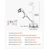 image:imageVEVOR 24 Inch Pressure Washer Surface Cleaner 4000 PSI Stainless Steel Attachment with 4 Wheels 2 Nozzles 38 Inch Quick Connect and Dual Handle for Concrete Patio Sidewalk  Attachment for Concrete Patio Sidewalk 4 Wheels 2 Nozzles 38 Quick Connect amp Dual Handle with Hose Connectors SilverStainless Steel