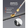 image:imageVEVOR 24 Inch Pressure Washer Undercarriage Cleaner 4000 PSI Stainless Steel Cleaner with Angle Adjustment and 7 Nozzles with 2 Extended Wands for Driveway Patio Deck16 Inch