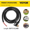 image:imageVEVOR 25 FT 50 Amp Generator Extension Cord 6381 AWG STW 50A RV Power Cord NEMA 1450P to Bare Wire Cut Cord for Manual Transfer Switch Home Backup Camper Trailer Temporary Power ETL Certified50 FT