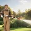 image:imageVEVOR 25 FT Pressure Washer Telescoping Wand with Power Washer Extension Wands amp High Pressure Hose Brush Head 7 Nozzles Hose Adapter Upgrade Support Belt Storage Bag 4000 PSI for High Cleaning24FT with Brush Head