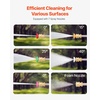 image:imageVEVOR 25 FT Pressure Washer Telescoping Wand with Power Washer Extension Wands amp High Pressure Hose Brush Head 7 Nozzles Hose Adapter Upgrade Support Belt Storage Bag 4000 PSI for High Cleaning24FT with Brush Head