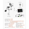 image:imageVEVOR 5in1 WiFi Weather Station 75Inch VA Display Wireless Solar Powered Outdoor Sensor Rain Gauge Indoor Outdoor for Weather Forecast Wind Speed Direction Temperature Humidity Rainfall7in1 WiFi with Pool Thermometer
