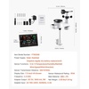 image:imageVEVOR 5in1 WiFi Weather Station 75Inch VA Display Wireless Solar Powered Outdoor Sensor Rain Gauge Indoor Outdoor for Weather Forecast Wind Speed Direction Temperature Humidity Rainfall5in1 WiFi with APP