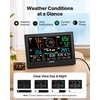 image:imageVEVOR 5in1 WiFi Weather Station 75Inch VA Display Wireless Solar Powered Outdoor Sensor Rain Gauge Indoor Outdoor for Weather Forecast Wind Speed Direction Temperature Humidity Rainfall7in1 WiFi with Pool Thermometer