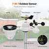 image:imageVEVOR 5in1 WiFi Weather Station 75Inch VA Display Wireless Solar Powered Outdoor Sensor Rain Gauge Indoor Outdoor for Weather Forecast Wind Speed Direction Temperature Humidity Rainfall7in1 Wireless Weather Station