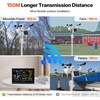 image:imageVEVOR 5in1 Wireless Weather Station 75Inch VA Display Solar Powered Outdoor Sensor Rain Gauge Indoor Outdoor for Weather Forecast Temperature Humidity Wind Speed and Direction No WiFi7in1 WiFi Weather Station