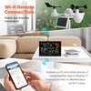 image:imageVEVOR 5in1 Wireless Weather Station 75Inch VA Display Solar Powered Outdoor Sensor Rain Gauge Indoor Outdoor for Weather Forecast Temperature Humidity Wind Speed and Direction No WiFi7in1 WiFi Weather Station