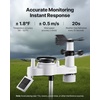 image:imageVEVOR 5in1 Wireless Weather Station 75Inch VA Display Solar Powered Outdoor Sensor Rain Gauge Indoor Outdoor for Weather Forecast Temperature Humidity Wind Speed and Direction No WiFi7in1 NO WiFi New Version