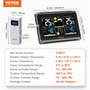 image:imageVEVOR 7in1 WiFi Weather Station Solar Powered Wireless Outdoor Sensor  Home Weather Station Indoor Outdoor 75Inch VA Display for Temperature Humidity Wind SpeedDirection Rainfall No APPIndoor Weather Station