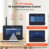 image:imageVEVOR 7in1 WiFi Weather Station Solar Powered Wireless Outdoor Sensor  Home Weather Station Indoor Outdoor 75Inch VA Display for Temperature Humidity Wind SpeedDirection Rainfall No APP70TFT WiFi Weather Station