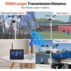 image:imageVEVOR 7in1 WiFi Weather Station Solar Powered Wireless Outdoor Sensor  Home Weather Station Indoor Outdoor 75Inch VA Display for Temperature Humidity Wind SpeedDirection Rainfall No APP70TFT WiFi Weather Station