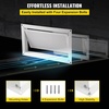 image:imageVEVOR 8x16 Inch Crawl Space Flood Vent Wall Mounted White Foundation Vent to Reduce Flood Risk amp Damage for Crawl Spaces GaragesWhite