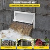 image:imageVEVOR 8x16 Inch Crawl Space Flood Vent Wall Mounted White Foundation Vent to Reduce Flood Risk amp Damage for Crawl Spaces GaragesWhite