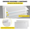 image:imageVEVOR 8x16 Inch Crawl Space Flood Vent Wall Mounted White Foundation Vent to Reduce Flood Risk amp Damage for Crawl Spaces GaragesWhite