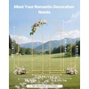 image:imageVEVOR Arch Backdrop Stand 66 x 33 ft Stable Structure Easy Assembly 1 Set Gold Metal Arch Backdrop Stand for Wedding Birthday Party Graduation Holiday Celebration and Ceremony Decoration8ft 72ft 66ft  new version