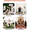 image:imageVEVOR Arch Backdrop Stand 66 x 33 ft Stable Structure Easy Assembly 1 Set Gold Metal Arch Backdrop Stand for Wedding Birthday Party Graduation Holiday Celebration and Ceremony Decoration72ft 6ft  new version