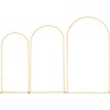 image:imageVEVOR Arch Backdrop Stand 66 x 33 ft Stable Structure Easy Assembly 1 Set Gold Metal Arch Backdrop Stand for Wedding Birthday Party Graduation Holiday Celebration and Ceremony Decoration72ft 66ft 6ft